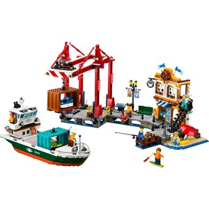 Lego city - port et navire marchand - 60422