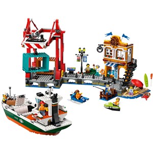 Lego city - port et navire marchand - 60422