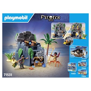 Ile au trésor pirate et monstre marin