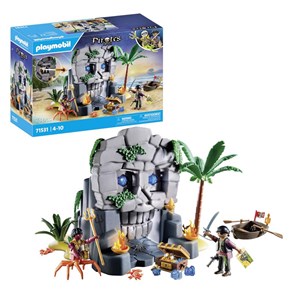 Ile au trésor pirate et monstre marin