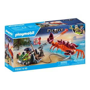 Pirate et crabe géant