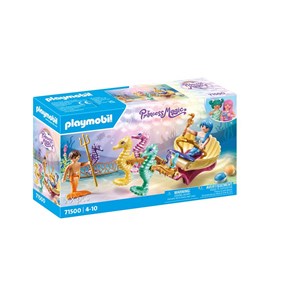 Calèche avec sirènes et hippocampes