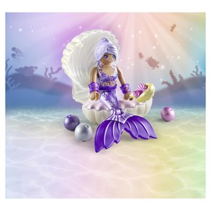 Sirène avec coquillage et perle