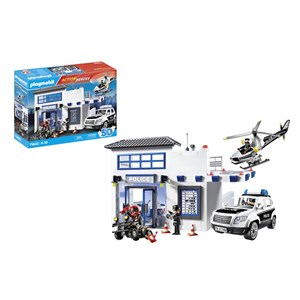 Poste de police et vehicules