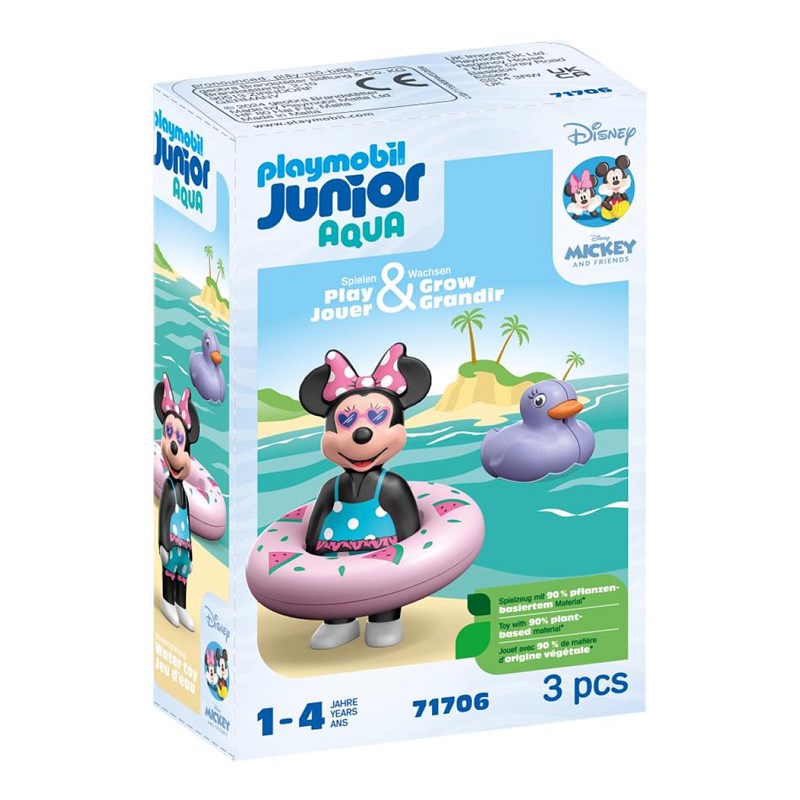 Playmobil - Junior & disney : minnie avec bouee