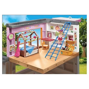 Chambre d'enfant avec lit cabane