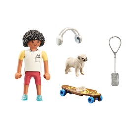 Adolescent avec chien