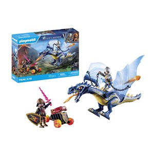 Combattants avec dragons et canon