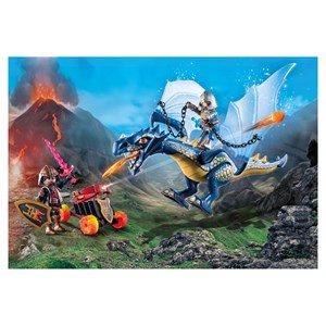 Combattants avec dragons et canon