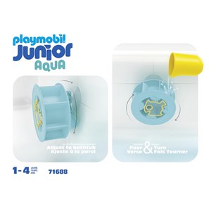 Roue aquatique avec bébé requin