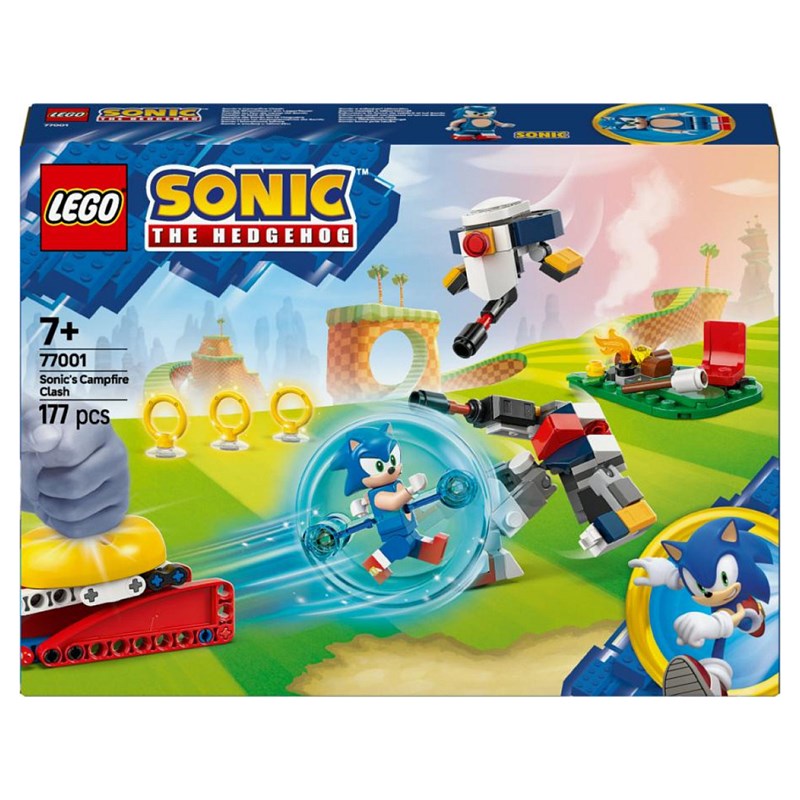 Lego sonic conflit feu de camp de sonic