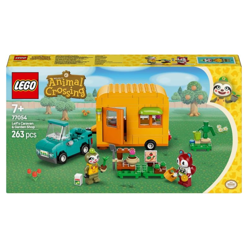 LEGO® Animal Crossing™ Caravane et stand de jardinage de Racine 77054