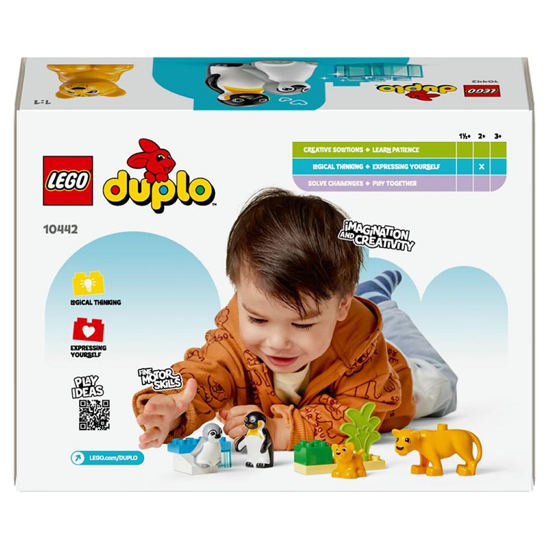Lego animaux sauvages pingouins et lions