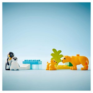 Lego animaux sauvages pingouins et lions