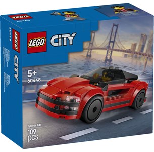Lego city - voiture de sport rouge - 60448