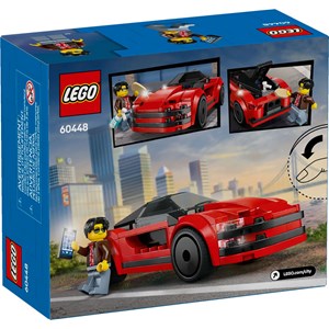 Lego city - voiture de sport rouge - 60448