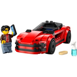 Lego city - voiture de sport rouge - 60448