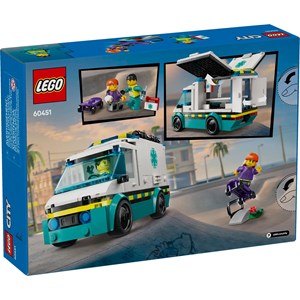 Lego city - ambulance de secours - 60451