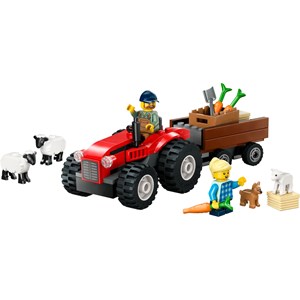 Lego city - tracteur agricole rouge - 60461