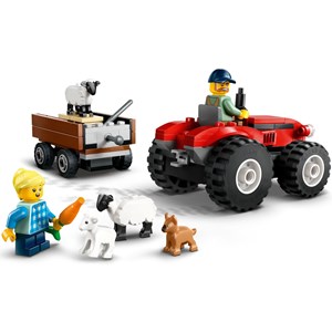 Lego city - tracteur agricole rouge - 60461