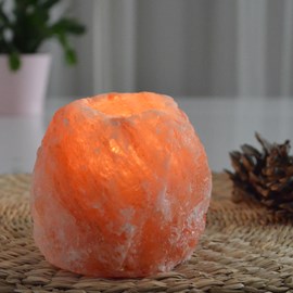 Bougeoir en cristal de sel himalaya 500g