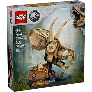 Lego jw - fossiles dinos : crâne tricératops - 76969