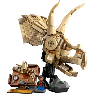 Lego jw - fossiles dinos : crâne tricératops - 76969