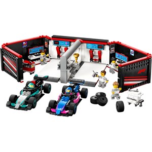 Lego city - garage f1 mercedes & alpine - 60444