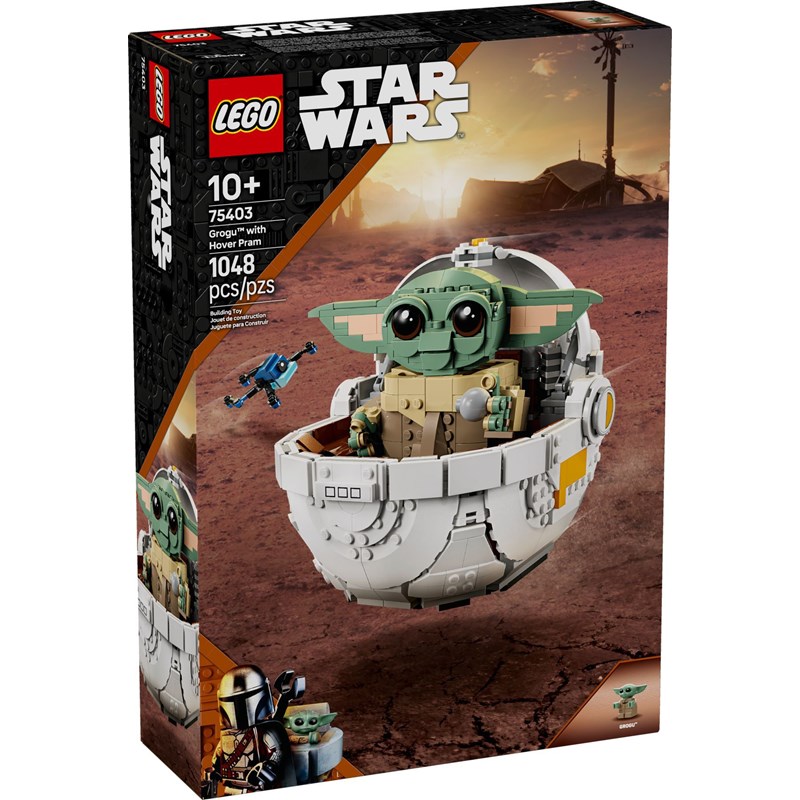 Lego star wars - grogu et son landau - 75403