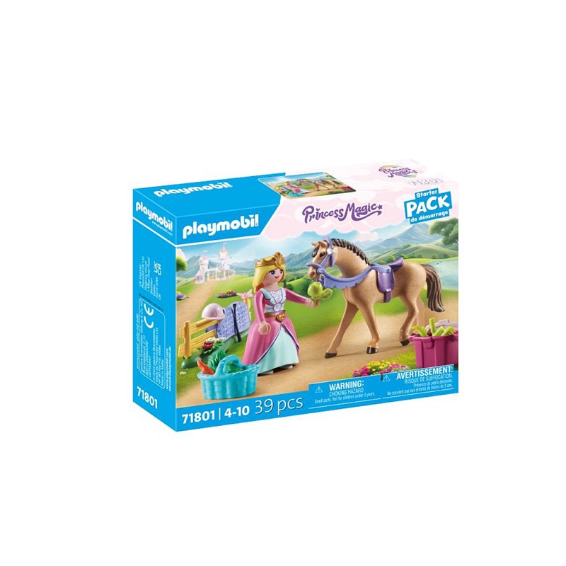 Princesse cavalière avec cheval