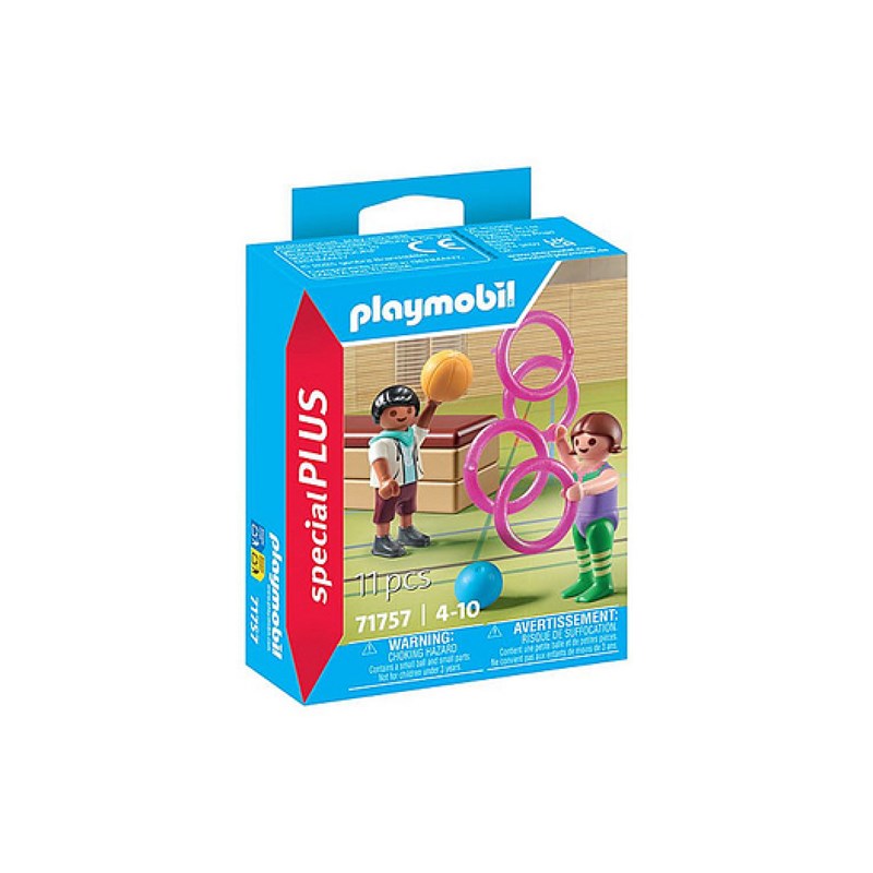 Duo d'enfants materiel de gymnastique