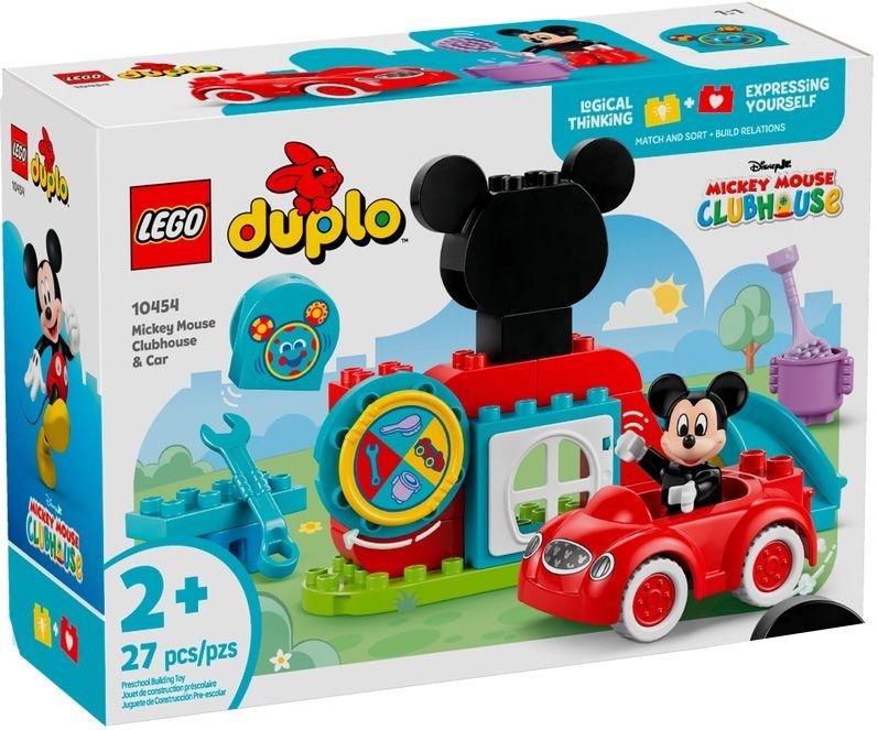 Lego duplo - maison & voiture mickey - 10454