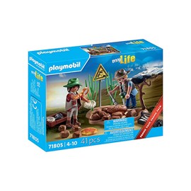 Chercheurs et site de fossiles