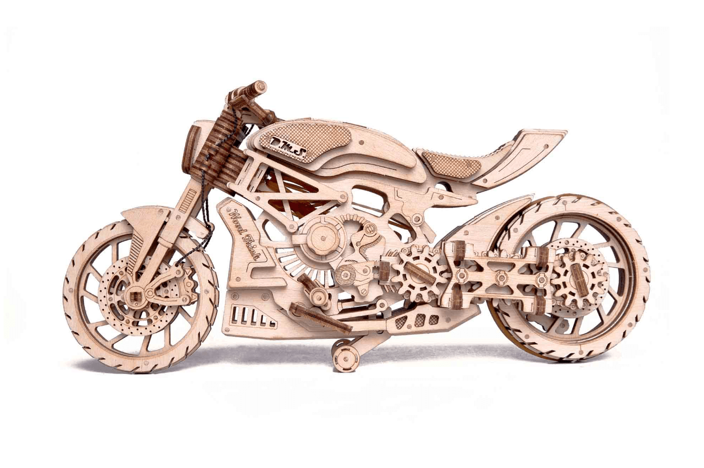 Maquette en bois de moto