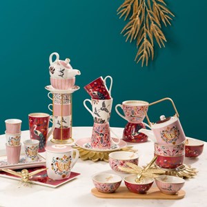 Coffret plateau et ses 3 bols aurore