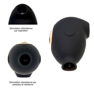 Sextoy clitoridien - vibromasseur - noir