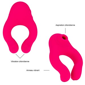 Sextoy clitoridien - vibromasseur - rose