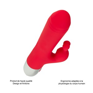 Vibromasseur rabbit - sextoy - rouge