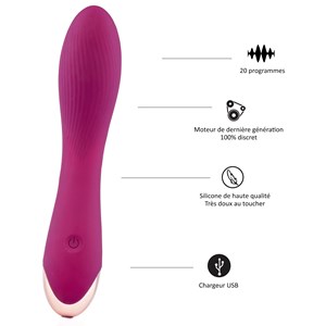 Vibromasseur point g - sextoy - violet