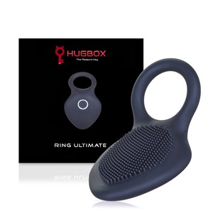 Anneau vibrant - sextoy - noir