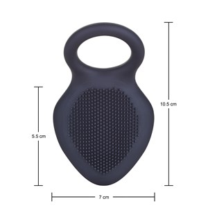 Anneau vibrant - sextoy - noir