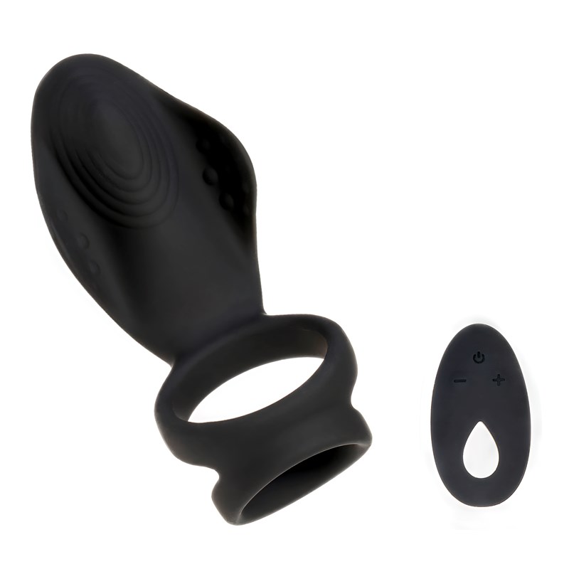 Anneau vibrant - sextoy - noir