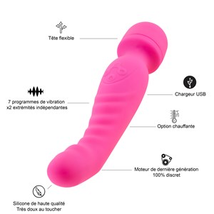 Vibromasseur wand - sextoy - rose