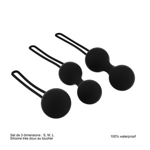 Boules de geisha - sextoy - noir
