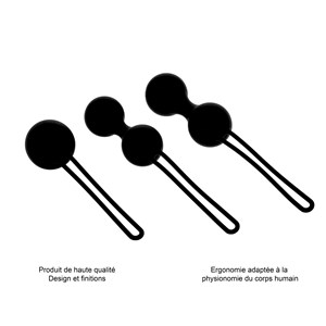 Boules de geisha - sextoy - noir