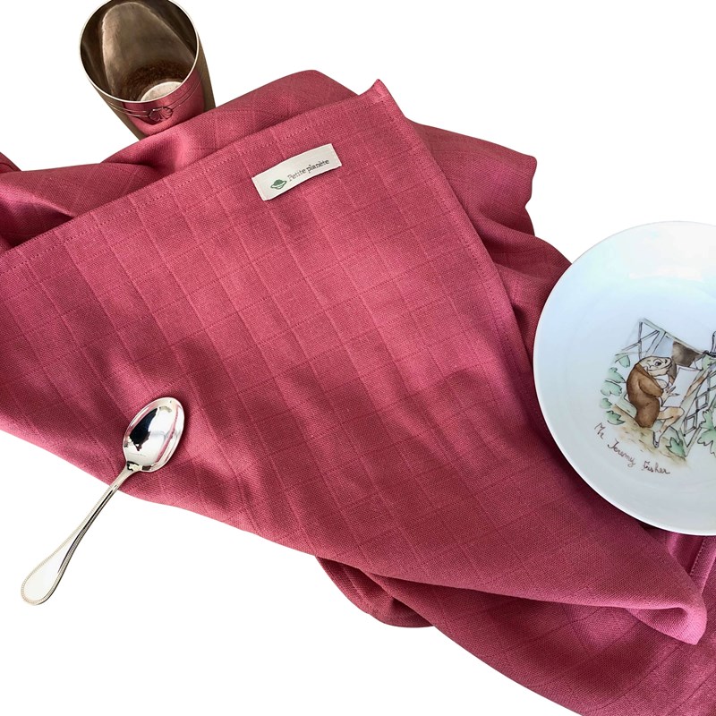 Grande serviette framboise (Petite Planète) - Image 2