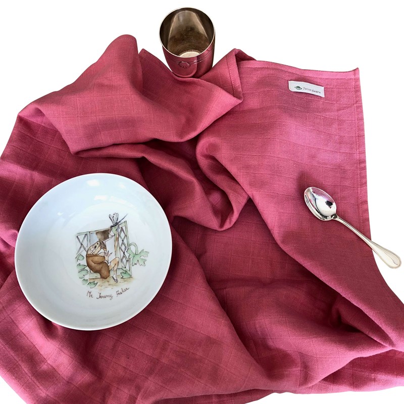 Grande serviette framboise (Petite Planète) - Image 3