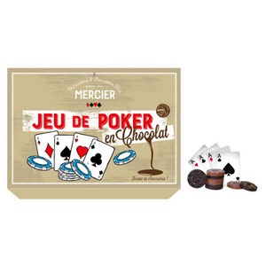 Jeu de poker en chocolat