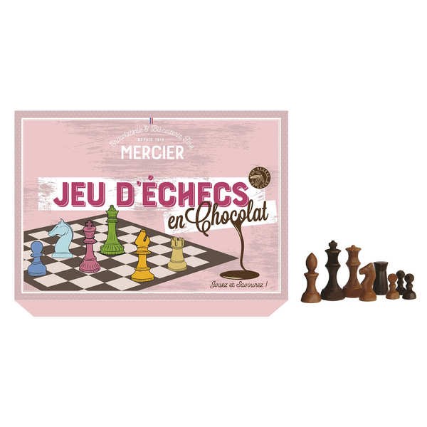 Jeu d'échecs en chocolat