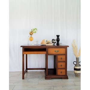 Bureau bicolore en bois n°580